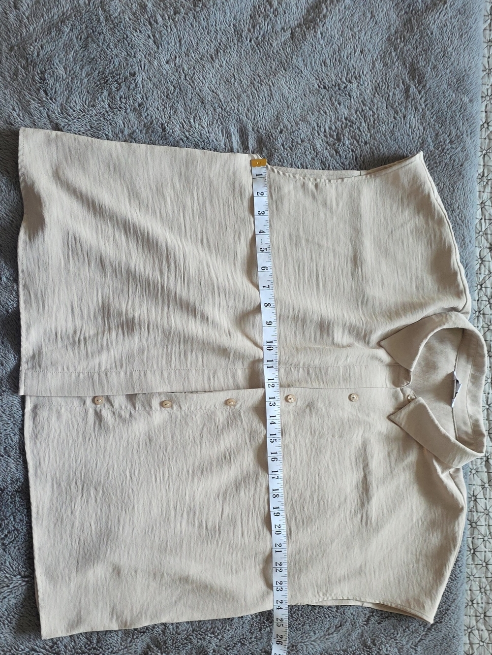 Reitmans Cream Button-Front Blouse